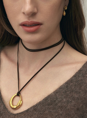 Céleste董洁同款凝结项链女