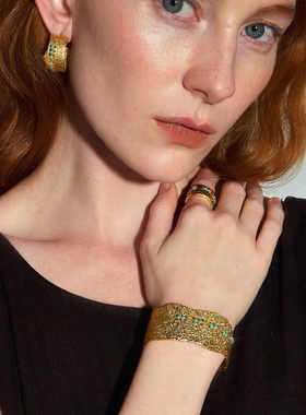 Céleste豆豆同款彩色穿线手镯女