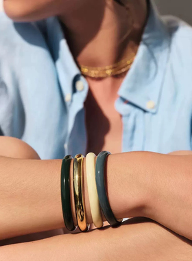 Céleste简约珐琅釉手镯女轻