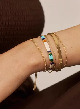 Céleste小方块友谊手链女