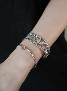 Céleste新中式栀子开口手镯女