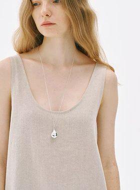 Céleste大水滴吊坠长款项链女