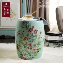American blended living-room ceramic drum stool side a few stool dressers sit stools hand-painted high temperature glazed ultra-thick style (7)