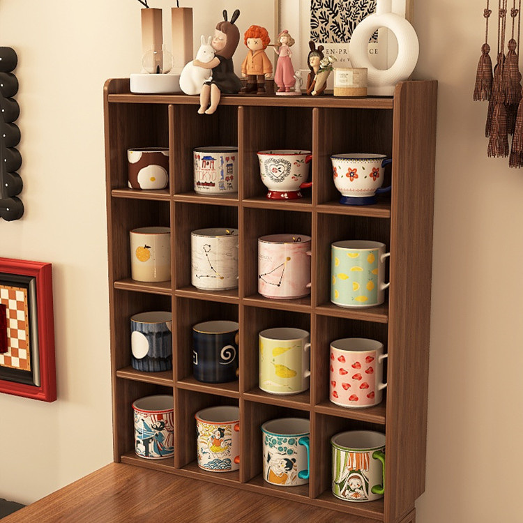 奢屋家具 全实木杯架置物架家用陈列柜咖啡杯马克杯收纳柜格子,淘宝优惠券,粉丝福利购,淘宝优惠卷