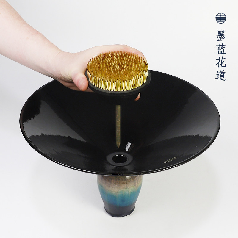 日本新风体锥形黑针池坊花器专用插花底座针进口富士型铜针剑山,淘宝优惠券,粉丝福利购,淘宝优惠卷