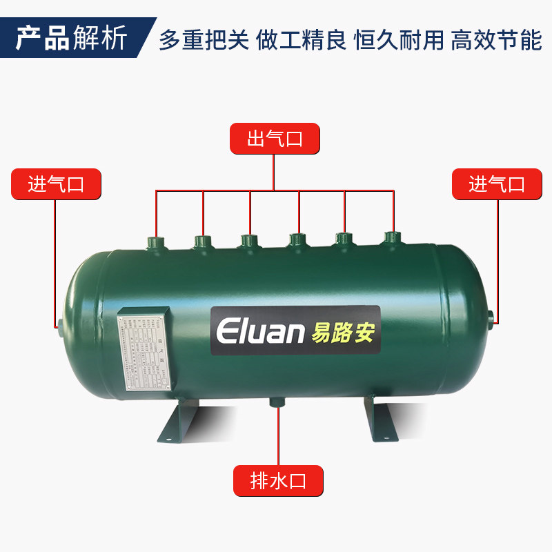 易路安储气罐25L吹瓶机专用压力罐50L小型缓冲罐100L空压机储气筒,淘宝优惠券,粉丝福利购,淘宝优惠卷