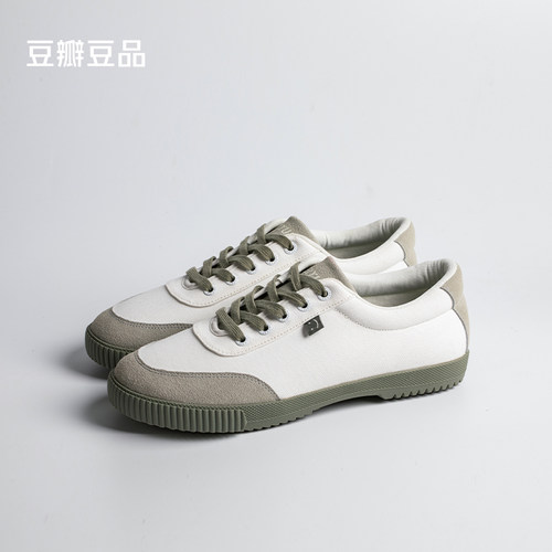 豆瓣x飞跃联名帆布鞋2.0女款男款休闲踏春新款复古德训鞋 - 图3