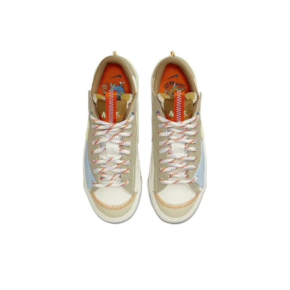 Nike Blazer Low低帮舒适耐磨防滑休闲板鞋女款米色DX6043-171-图0