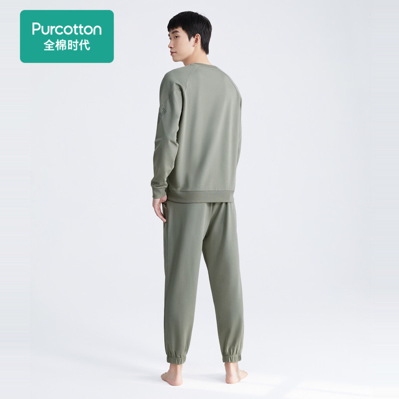 全棉时代情侣睡衣套装2022春家居服 全棉时代服饰睡衣/家居服套装