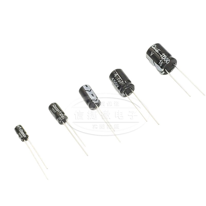 直插铝电解电容器16/25V/35v/50/10/47/100/220/470/1000/2200uF - 图3