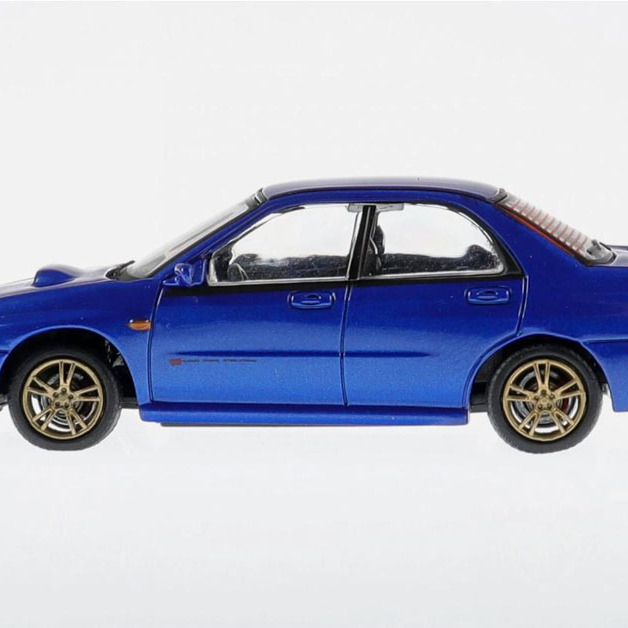 BMC 1 64 合金 斯巴鲁 Impreza WRX Sti 翼豹跑车模型摆件 附配件 - 图2