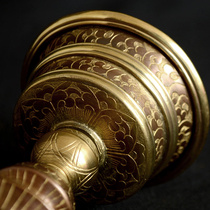 Bernie Pharma Fine Bronze Pyramid to teach ghee floral Ming Buddhist hand oil g mil-to-work lamp Zum pure carved track Day on the light This line of light