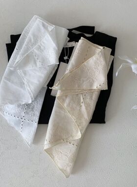 【宫廷风】精致高品质三角巾丝巾