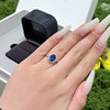 VRAI Princess Diana’s oval sapphire ring Royal blue main stone finished wedding ring Chinese Valentine’s Day gift
