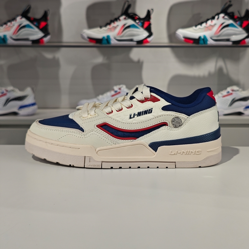 正品李宁001 BTC PREMIUM休闲鞋男子运动低帮板鞋耐磨舒适AGCT495 - 图1