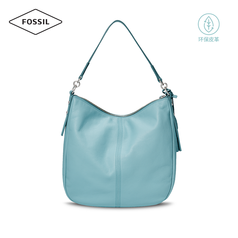 fossil化石通勤真皮单肩女斜挎包 fossil箱包女士包袋