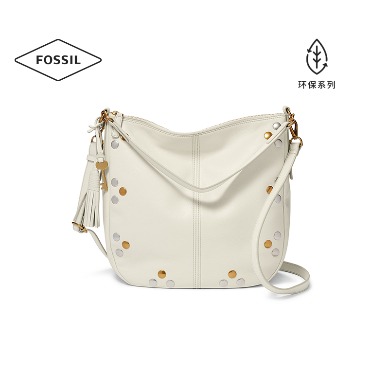 fossil化石通勤真皮单肩女斜挎包 fossil箱包女士包袋