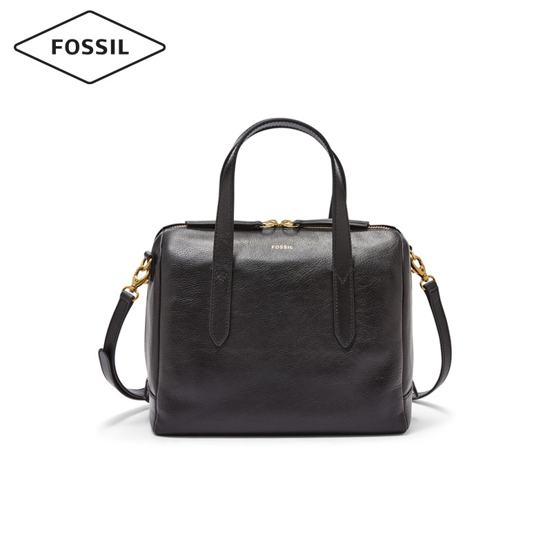 【新年礼物】fossil化石复古波士顿包 fossil箱包女士包袋