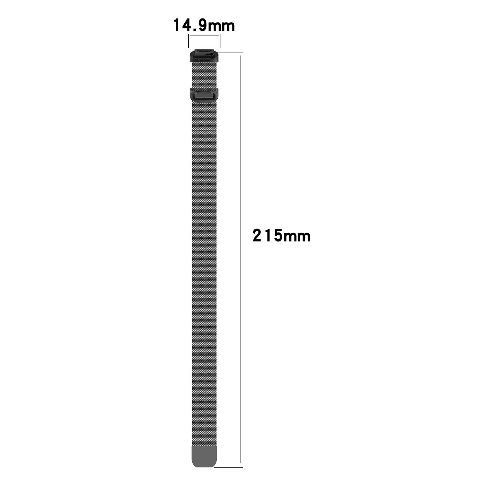 适用fitbit inspire3米兰表带磁吸回环米兰尼斯金属表带不锈钢 亲肤舒适时尚男女通用inspire3替换腕带潮流 - 图1