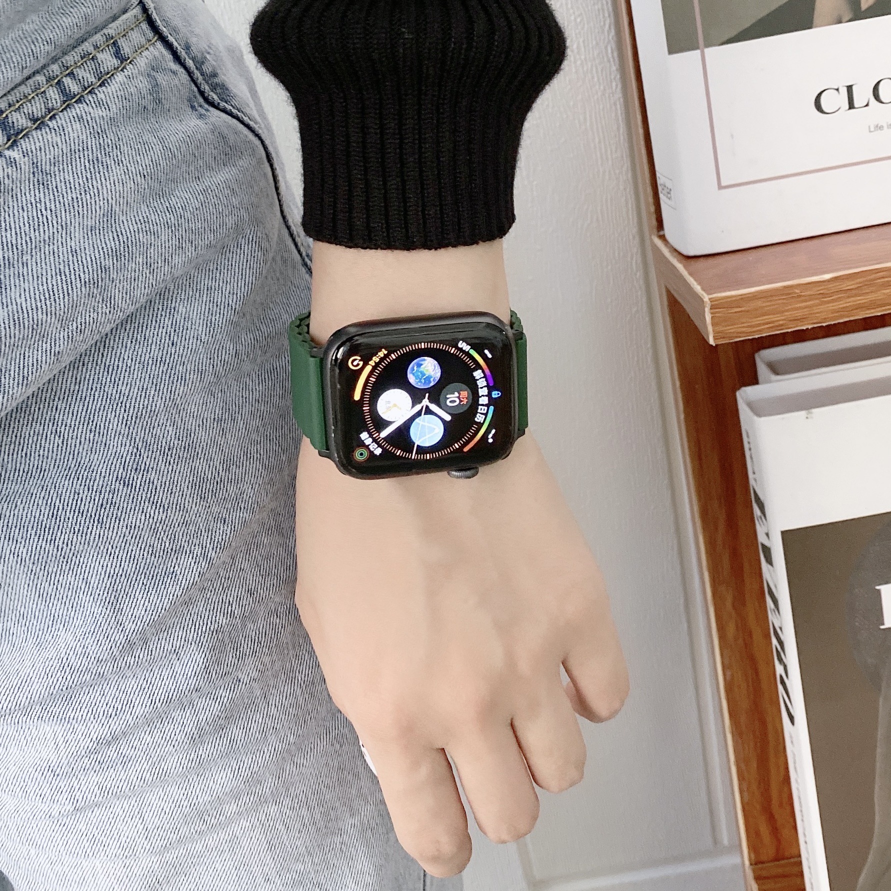 适用iwatch7/8/9硅胶磁吸表带苹果手表 applewatch6/se/5/4代回环运动带女/45/41/49时尚个性潮替换腕带ultra - 图3