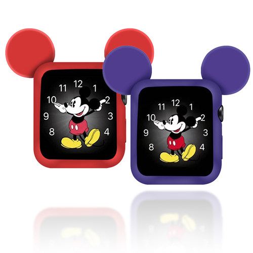 适用Apple Watch7/8/9苹果手表壳SE软iwatch11代防摔保护套iphone watch10米奇卡通保护壳可爱女44/41/45mm46 - 图1