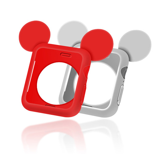 适用Apple Watch7/8/9苹果手表壳SE软iwatch11代防摔保护套iphone watch10米奇卡通保护壳可爱女44/41/45mm46 - 图3
