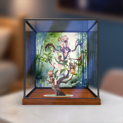 适用APEX-TOYS 仙剑奇侠传 阿奴 神木苗影 手办亚克力防尘收纳盒 - 图0