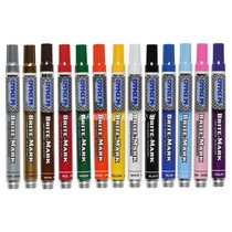 DYKEM Brite-Mark steel concrete tyre plastic rubber glass leather with paint note pen