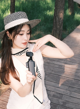 网红平顶草帽女夏季新款