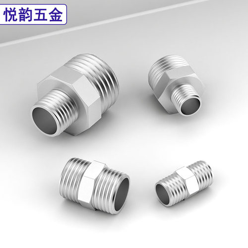 201/304/316L不锈钢六角对丝接头双头外丝异径接头外丝对丝2分4分 - 图3