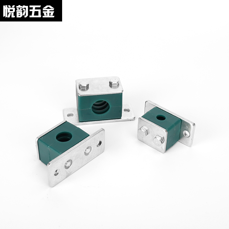 塑料管夹液压管卡轻型外带盖板左右带安装孔船用油管管夹6mm-89mm - 图0