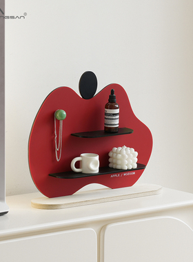 奶油风创意时钟装饰摆件