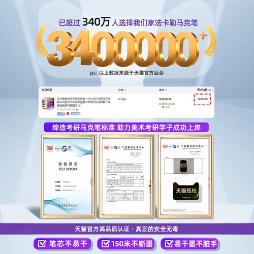 法卡勒马克笔二代套装美术专用马克笔动漫手绘设计48/60/72色160色油性速干FINECOLOUR2代马克笔双头漫画全套 - 图3