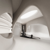 Glass Fiber Reinforced Plasterboard Pre-Built Profiled shaped GRG Beauty House Decorative Overhanging Ceiling Wall Fabrication