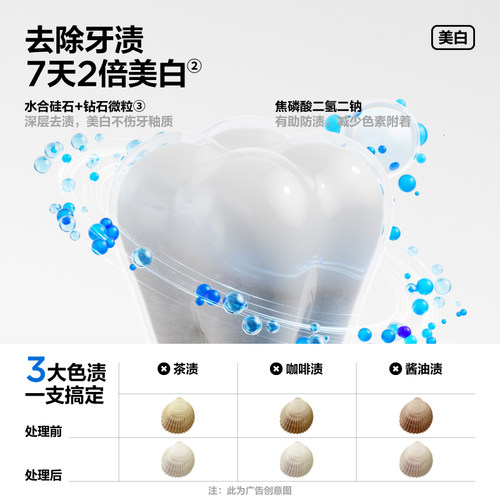 参半美白牙膏去黄减轻口臭持久清新口气清洁官方旗舰店正品 - 图1