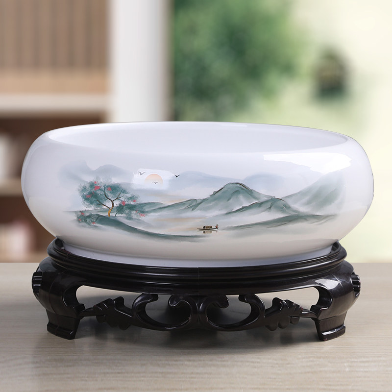 水培花盆陶瓷铜钱草一叶莲碗莲金钱草睡莲水莲花水养巴西木水仙盆,淘宝优惠券,粉丝福利购,淘宝优惠卷