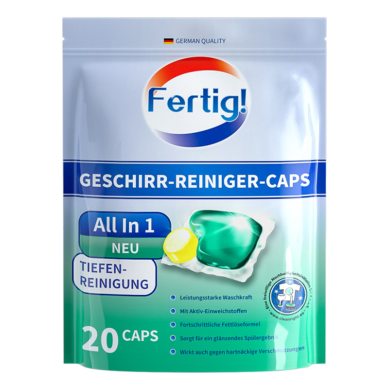 fertig浓缩多效洗碗球块盐漂洗家用 fertig洗碗机用洗涤剂