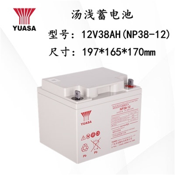 YUASA汤浅蓄电池NP65-12消防12V65AH17.2A24A38A100A120AH机房UPS