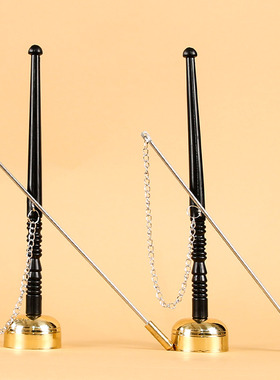 纯铜引磬长柄橡胶铜引磬