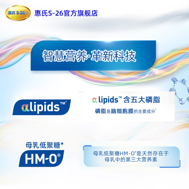 S-26海外旗舰店爱尔兰惠氏S26金装HMO婴儿奶粉2段宝宝配方奶粉二段港版进口900g2