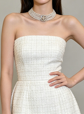 【原创设计】多层珍珠锁骨项链