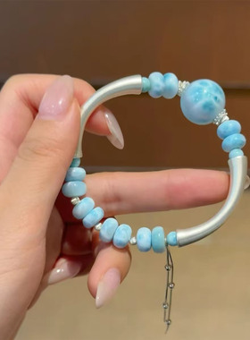 清新精致百搭小众串珠手镯手链女