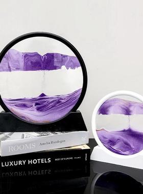 3D流沙画沙漏家居装饰工艺品客厅办公室桌面摆件创意活动乔迁礼物