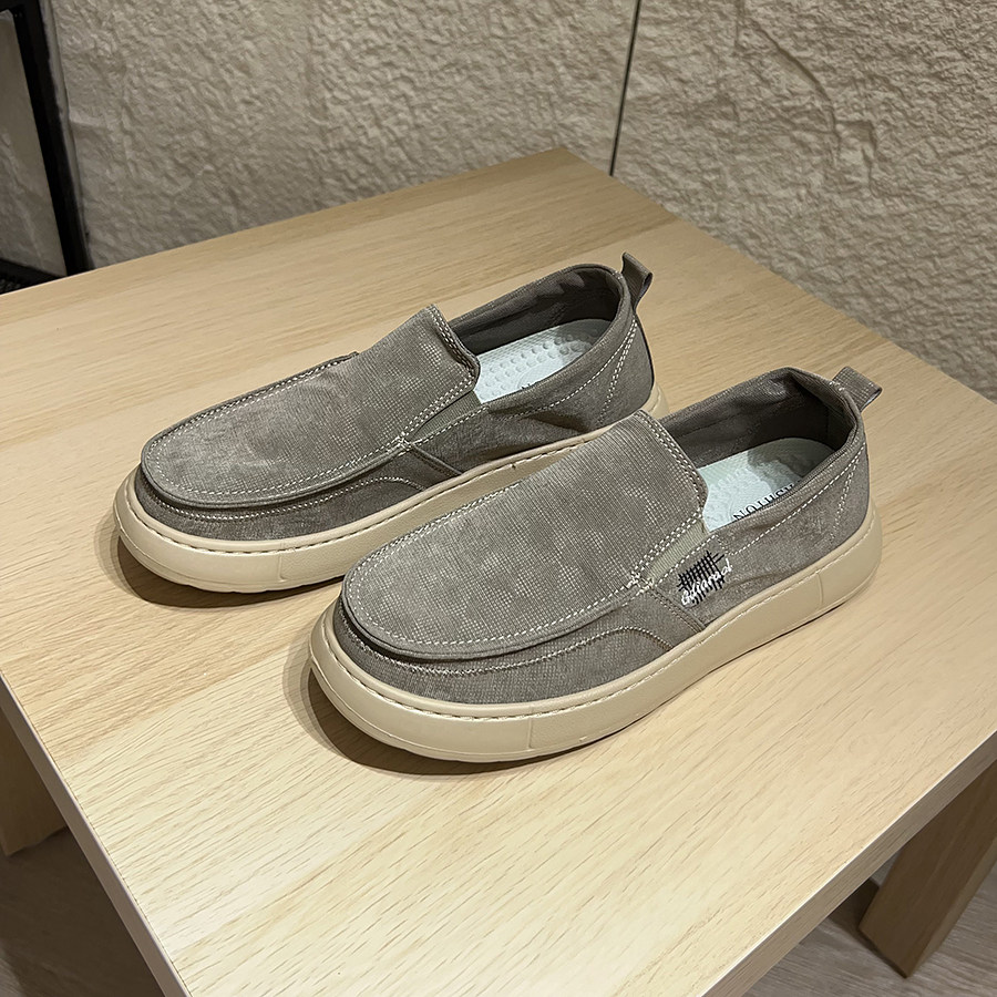 商务通勤！EVA大底！新款男士懒人鞋休闲帆布一脚蹬防滑透气单鞋,淘宝优惠券,粉丝福利购,淘宝优惠卷