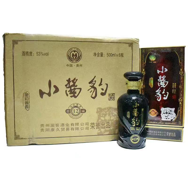 2012年产老酒53度湄窖小酱豹酱香型整箱500ml 6瓶纯粮食口粮酒水 - 图3