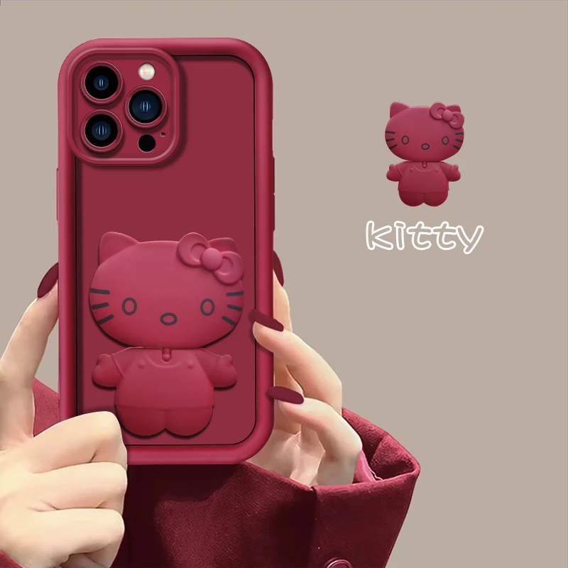 2025有钱有你适用苹果16promax手机壳华为mate70pro新款pura70猫咪支架OPPOReno13新年vivos19可爱小米15女精