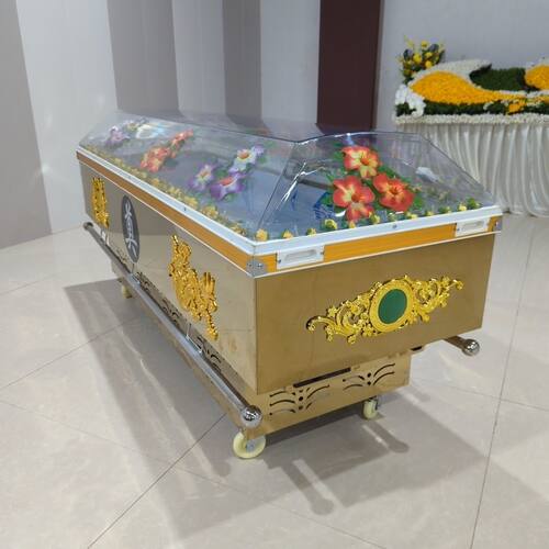 水晶棺手提冰棺冷藏冷冻棺冰尸柜冰床冰机棺材车载殡葬 - 图0