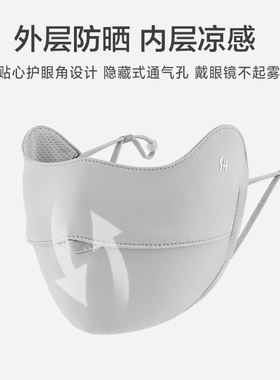 防晒口罩男士防紫外线冰丝防晒