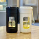 High borosilicate office glass tea water separation