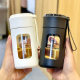 High borosilicate office glass tea water separation